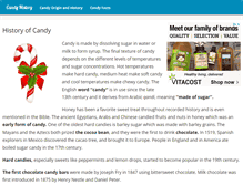 Tablet Screenshot of candyhistory.net